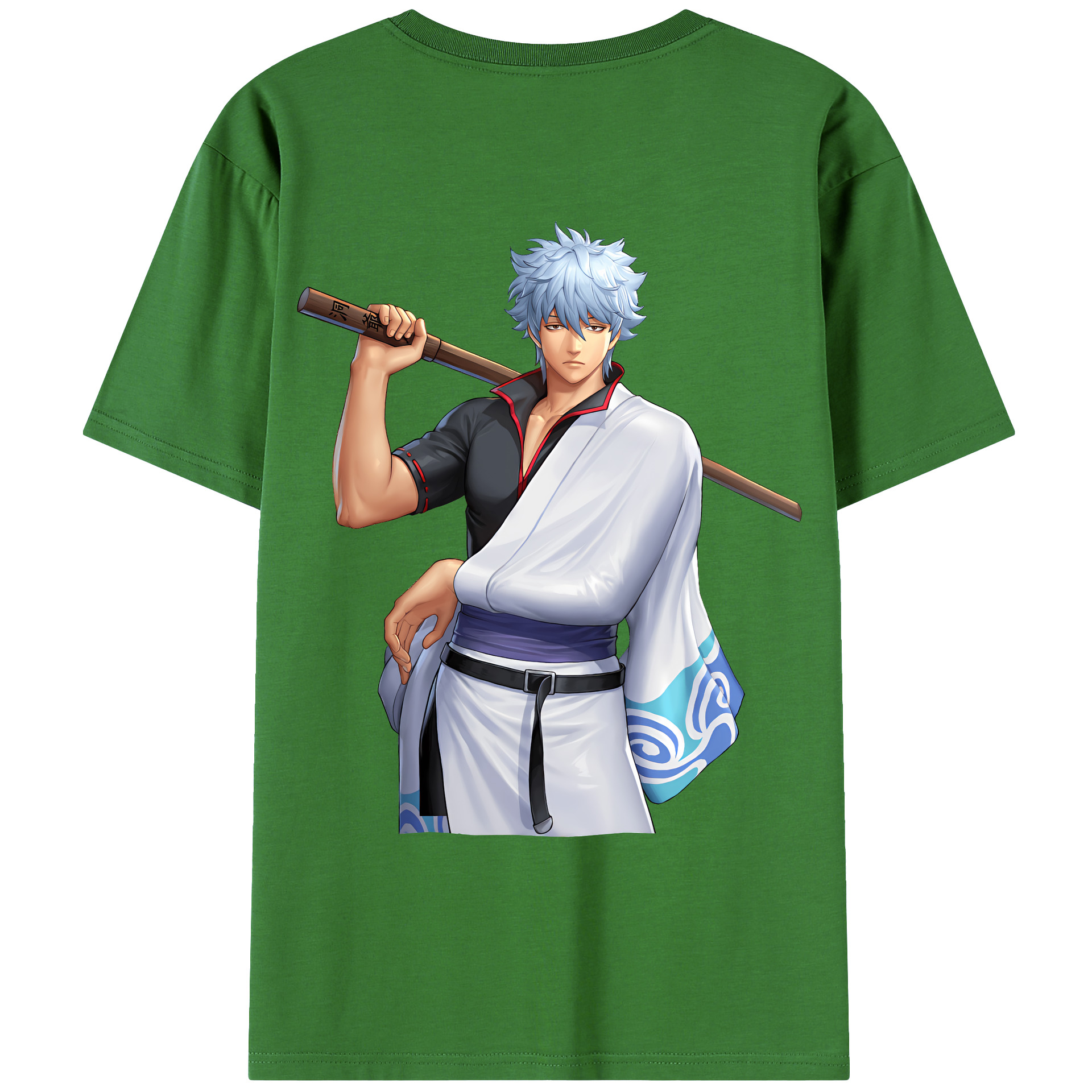 （画像用） ぎんたま 坂田銀時（さかたぎんとき） 神楽 志村新八（しむら しんぱち） GINTAMA Sakata Gintoki Kagura Shimura Shinpachi レディース半袖Tシャツ(バックプリント)